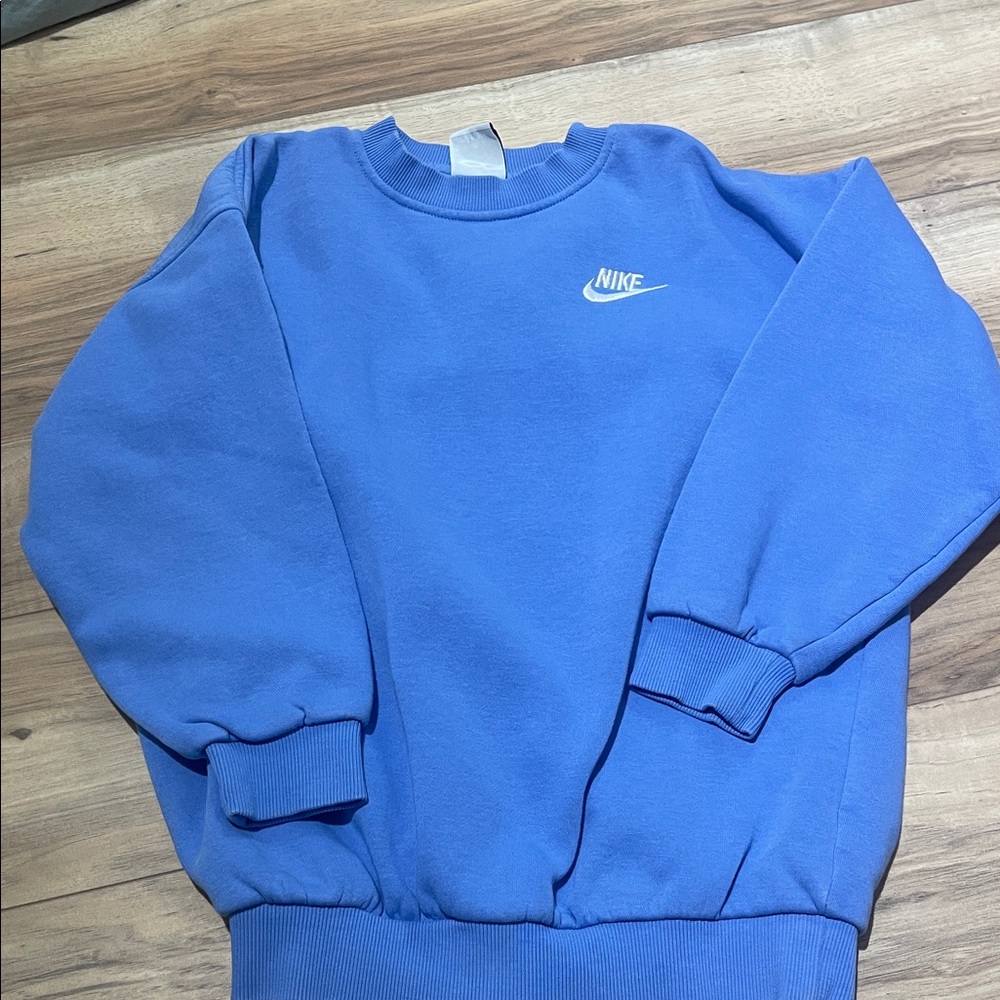 Girls Crewneck sweatshirt in Vibrant Blue